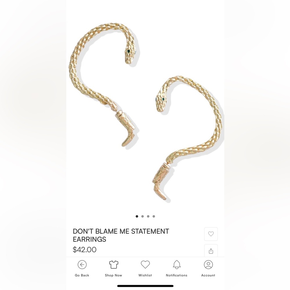 Gold Statement Earrings